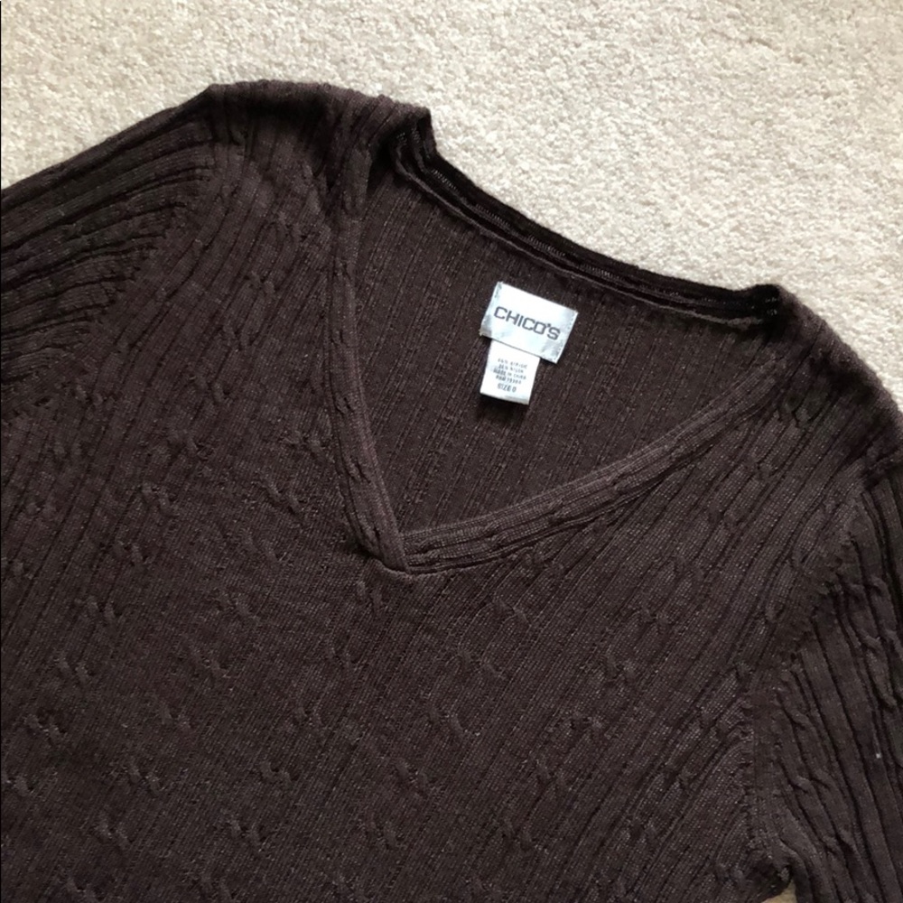 Chico’s V Neck Sweater - Size 0